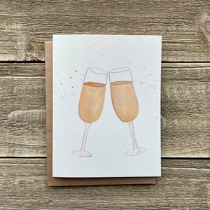 Watercolor Cocktail Notecards Hand Painted Set of 4 Watercolor Prints Blank Notecards with Envelopes Happy Hour Greeting Cards image 6