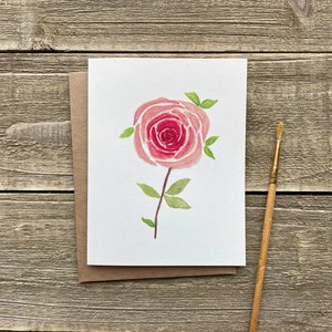 Watercolor Flower Notecards | Floral Stationery | Set of 4 | Watercolor ...