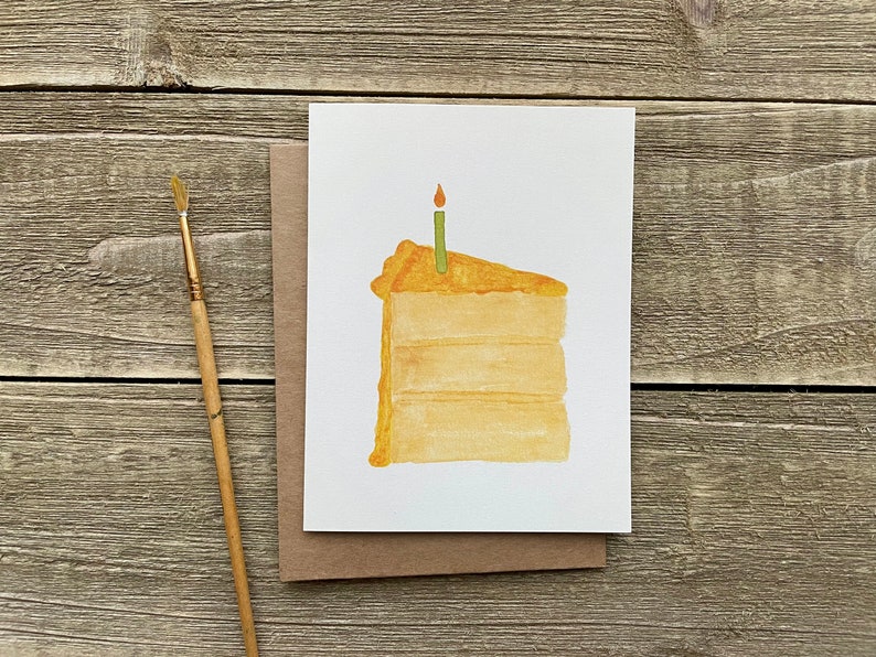 Watercolor Birthday Cards Happy Birthday Hand Painted Set Etsy