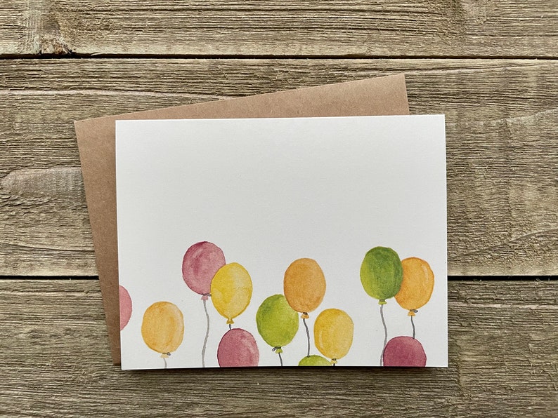 Watercolor Birthday Cards Happy Birthday Hand Painted Set Etsy