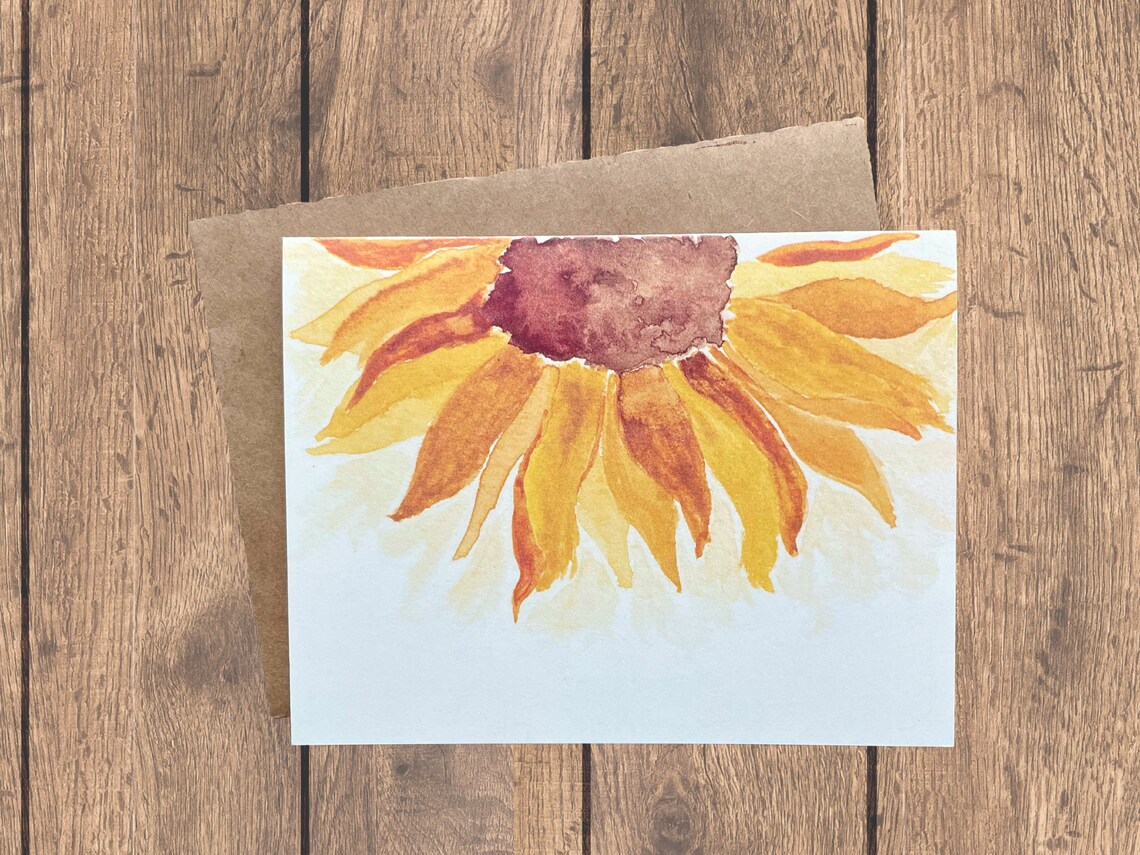 Watercolor Flower Cards | Floral Stationery | Set of 4 | Watercolor ...