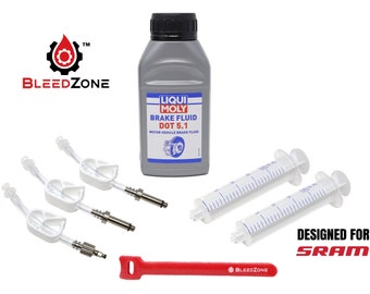 SRAM Brake Bleed Kit with Bleeding Edge Tool + DOT 5.1 Fluid - Pick Your Kit!