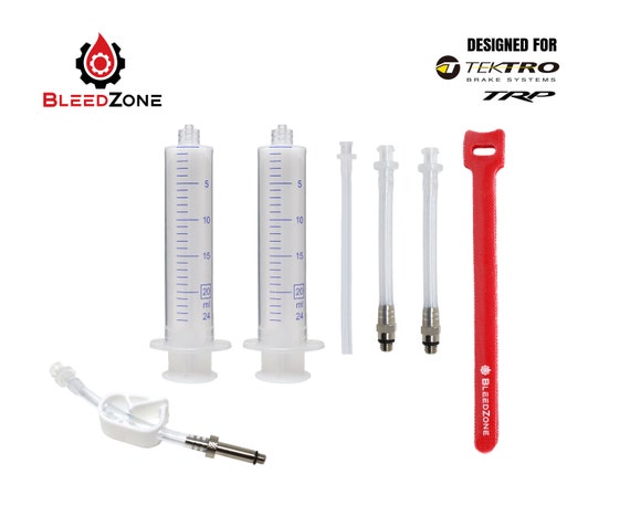Kit De Purge Freins TEKTRO - Pour Freins Hydrauliques - Seringue, Tuyau, Bagues - Diamètre 5,5mm