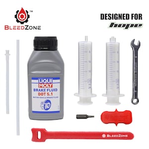 Bleed Kit for Hope Hydraulic Brakes with DOT 5.1 Fluid