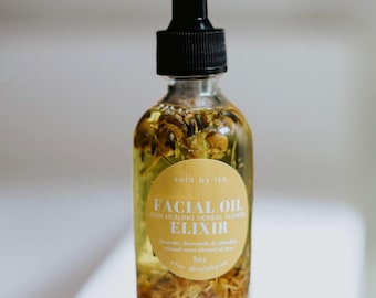 Aceite facial con infusión de caléndula calmante