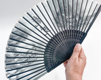 Japanese Tiger and Dragon Folding Fan