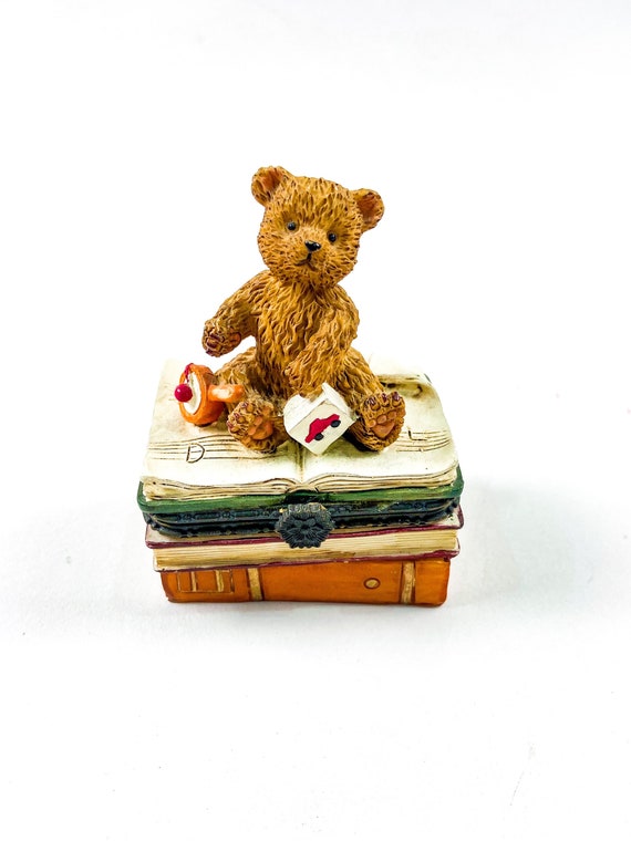 Teddy Bear Jewellery Box, Trinket Box Gem