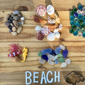 Beach/Ocean Sensory Bin/Sea Creatures Play Kit/Playdoh Kit/Preschool Play/Learning Kit