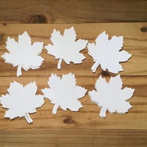 Folhas de Outono em Papel Cartão - conjunto de 20