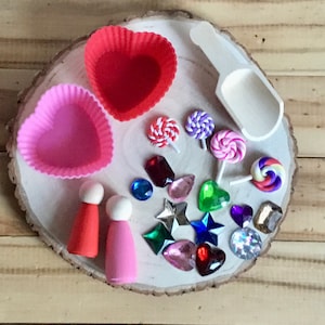 Valentine Loose Parts Kit/Sensory Play/ Valentine Gift/Sensory Kit