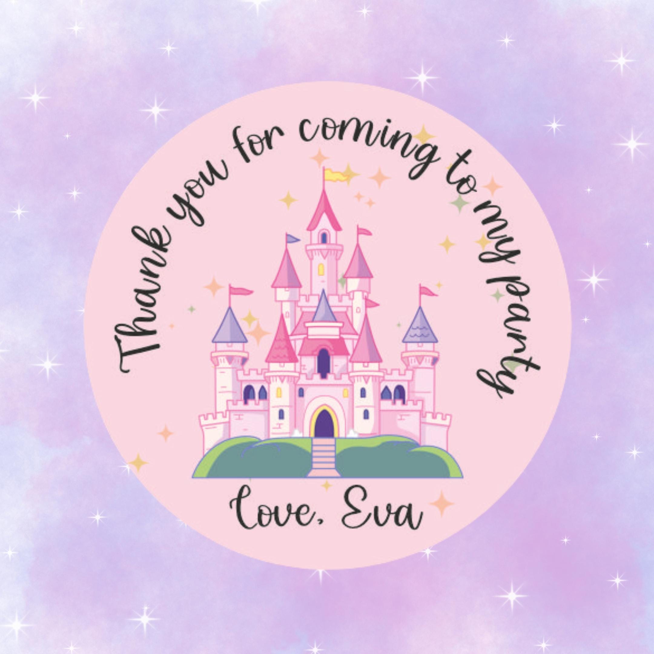 Thank You Party Sticker Princess - Etsy, image size:2160x2160