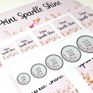 Round Circle/Square/Rectangle Logo Stickers - Custom Logo Stickers