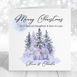 Merry Christmas voor een speciale dochter en schoonzoon / zoon en schoondochter - Merry Christmas voor een speciale paarkaart