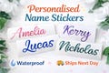 Personalised Name Stickers for Kids | Waterproof School Labels | Custom Vinyl Stickers UK
