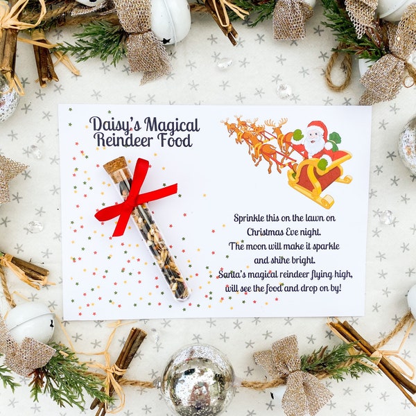 Personalised Magical Reindeer Food - Christmas - Reindeer Food