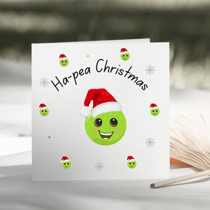 Grappige kerstkaart - Ha-pea kerstkaart - gepersonaliseerde kerstkaart voor hem/haar