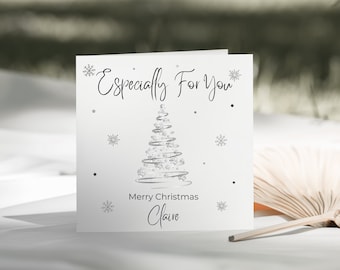 Personalised Especially For You Christmas Card - Personalised Christmas Card For Her