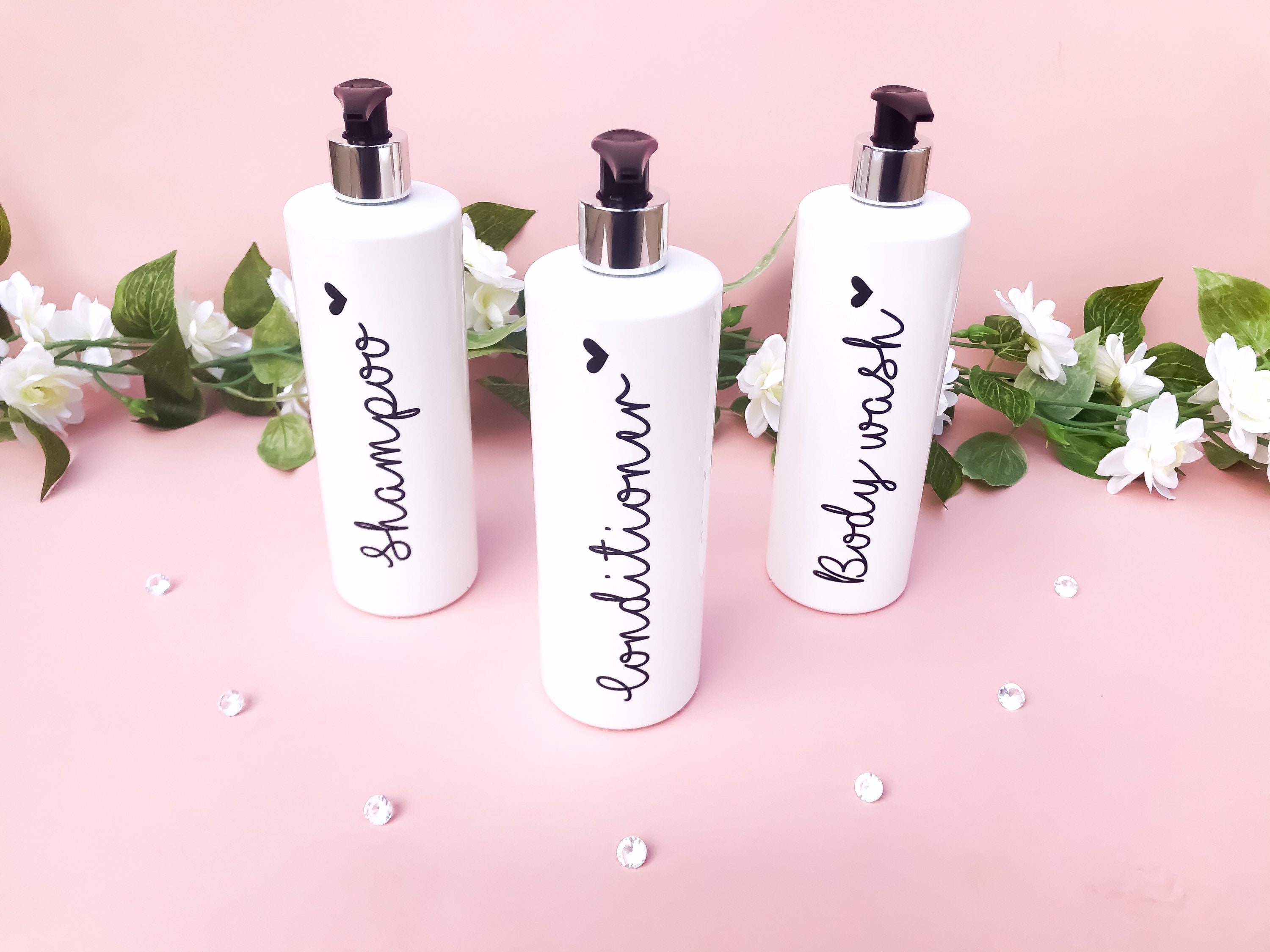 Bathroom Shampoo/Conditioner/Body Wash/Custom Text 500ml Etsy