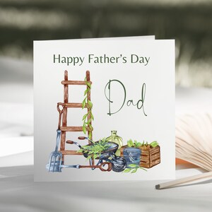Happy Father's Day Gardening Card - Vaderdagkaart - Vaderdagkaart voor papa