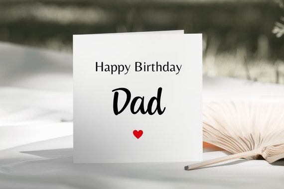 Carte simple joyeux anniversaire papa Carte d'anniversaire pour