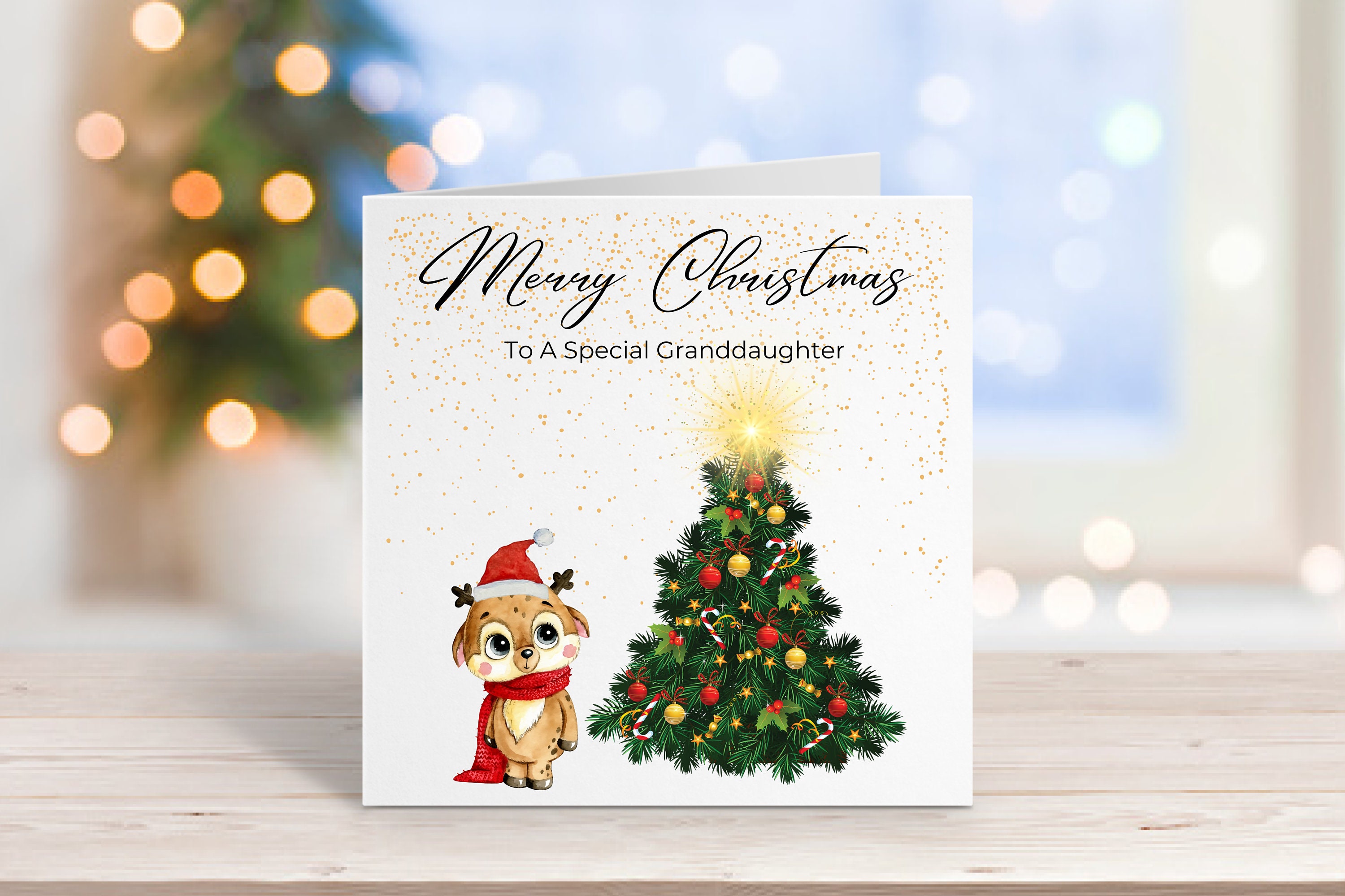 Personalised Family Christmas Card | For Daughter, Son-in-law And Grandchildren | Daughter & Husband, Granddaughters Grandsons, Two Children - Foto 6