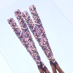 12 Summer Dream Chocolate Covered Pretzel Rods