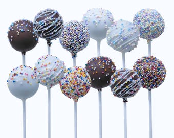 12 Birthday Cake Pops