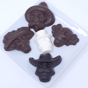 Halloween-Day of the Dead Shapes Solid Chocolate (3 boxes)