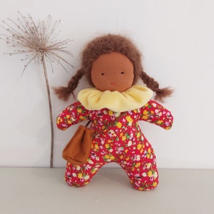 First Waldorf Doll 9 23 cm Handmade Doll Seiner Doll Doll with Bag Doll