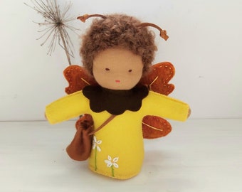 Small Waldorf Doll | Little Butterfly Traveling Doll | Seasonal Waldorf Doll | Waldorf Storytelling Doll | Steiner Doll