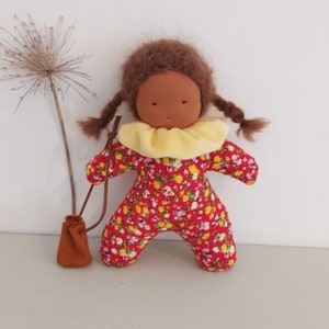 First Waldorf Doll 9 23 cm Handmade Doll Seiner Doll Doll with Bag image 3