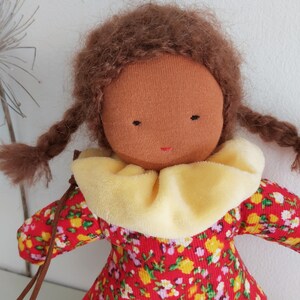 First Waldorf Doll 9 23 cm Handmade Doll Seiner Doll Doll with Bag image 8