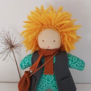 First Waldorf Doll | 9&quot; (23 cm) Handmade Doll | Gender Neutral Kid Toys | Ready to Ship