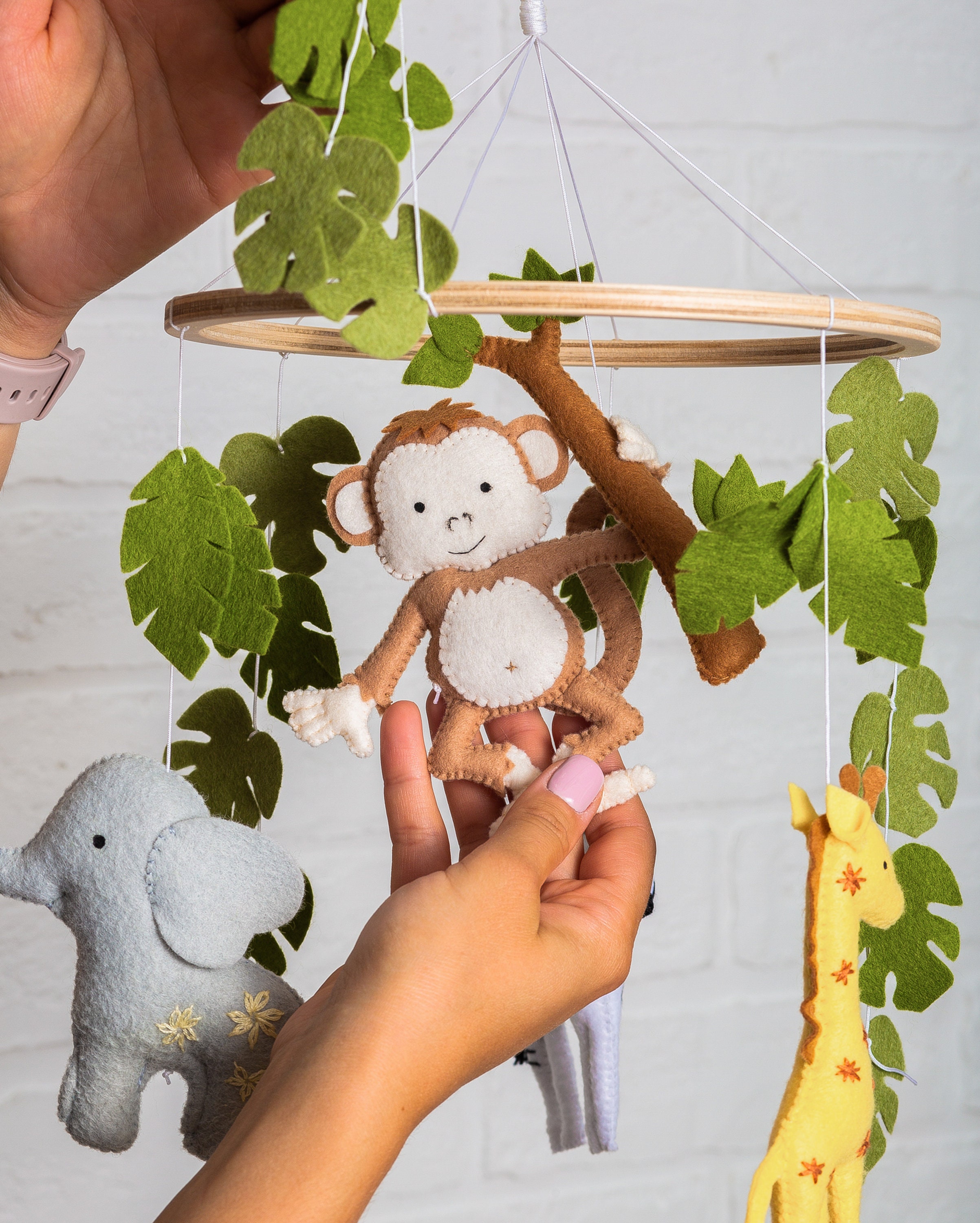 Safari baby mobile Jungle mobile Crib mobile Africa Etsy