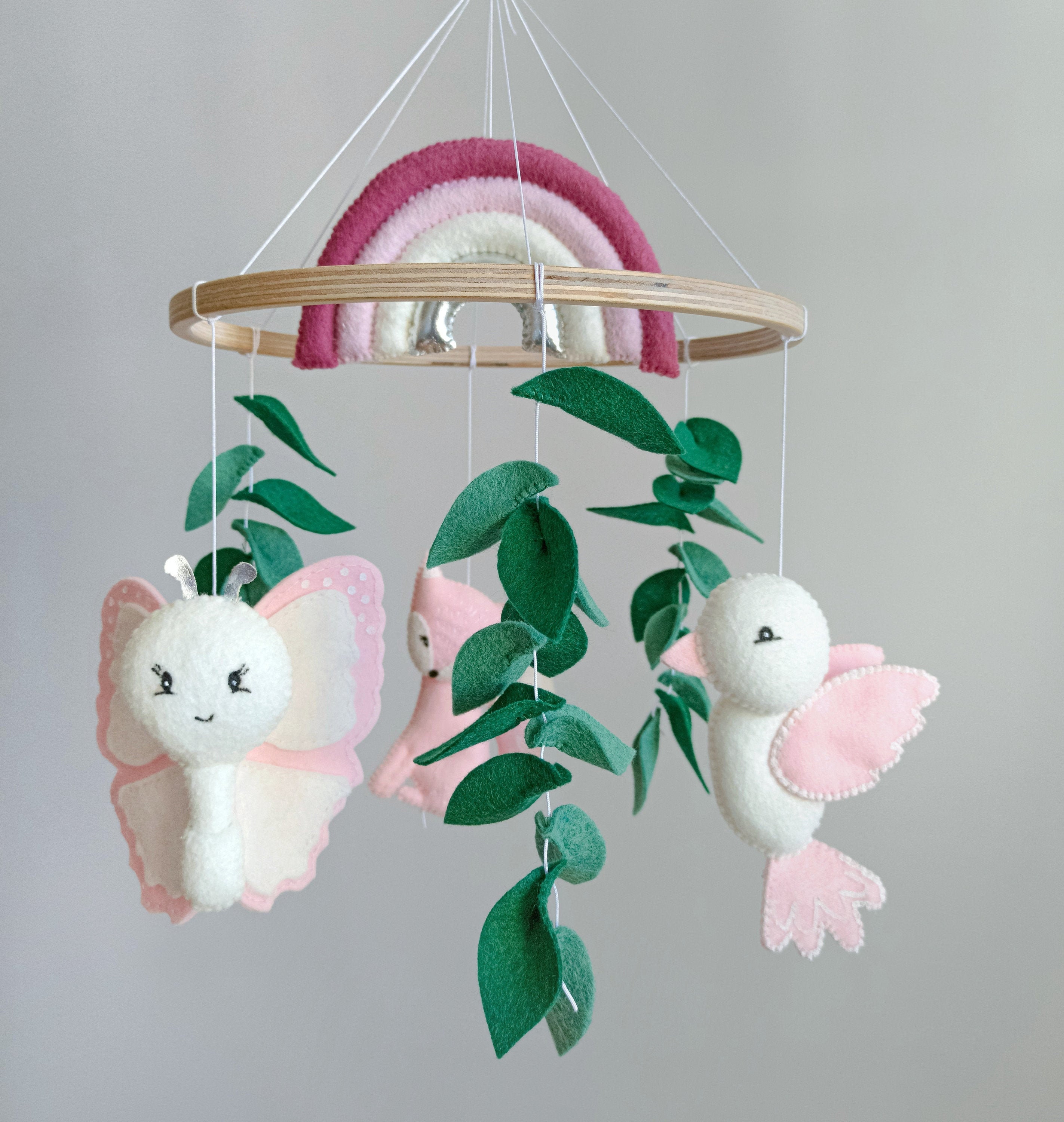 Baby Mobile Mädchen Regenbogen Kinderzimmer Filz Baby Etsy