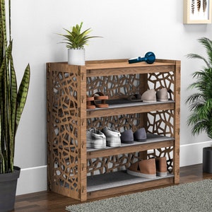 Decorative Shoe Rack Etsy