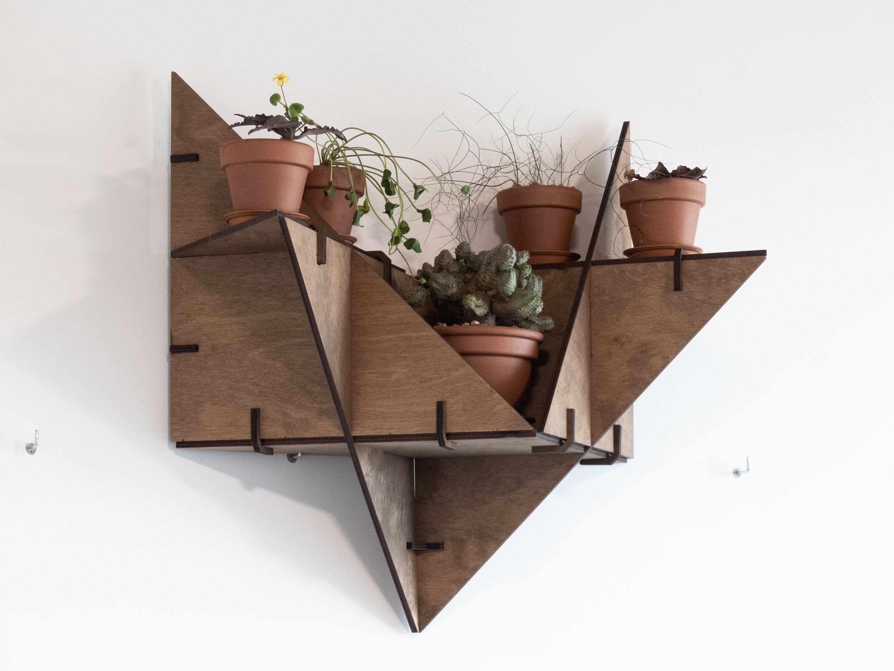Hanging Floating Shelf Plant Shelf Wall Planter Indoor Wall Etsy