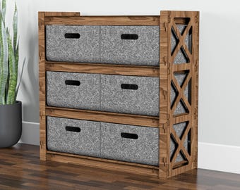Storage Cabinet, Bedroom Dresser, Chest of Drawers [29.5 x 29.5 x 12]