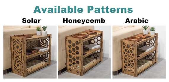 Small outlet table bookshelf