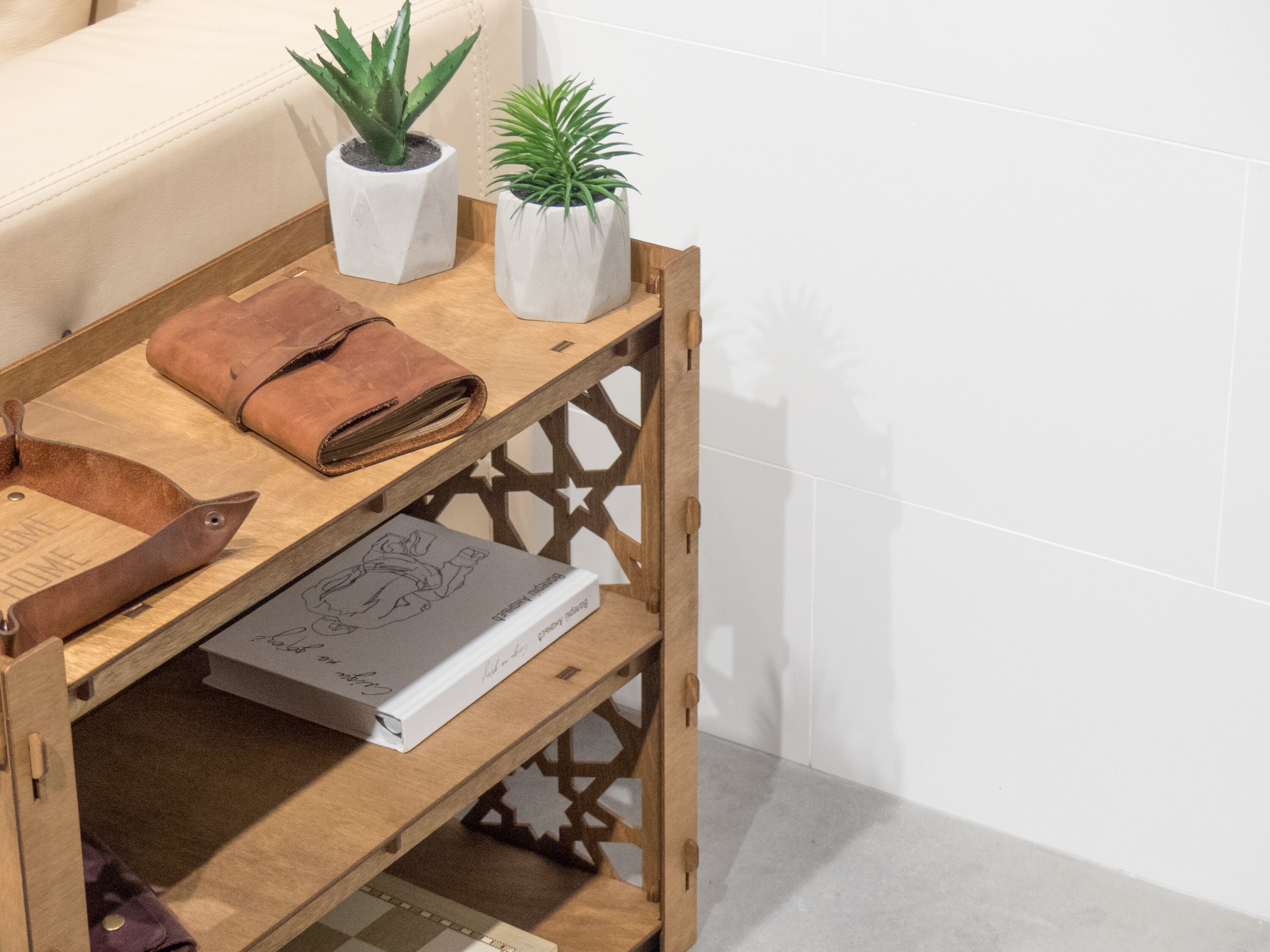 End Table Bookshelf Side Table Sofa Table Bookcase Etsy