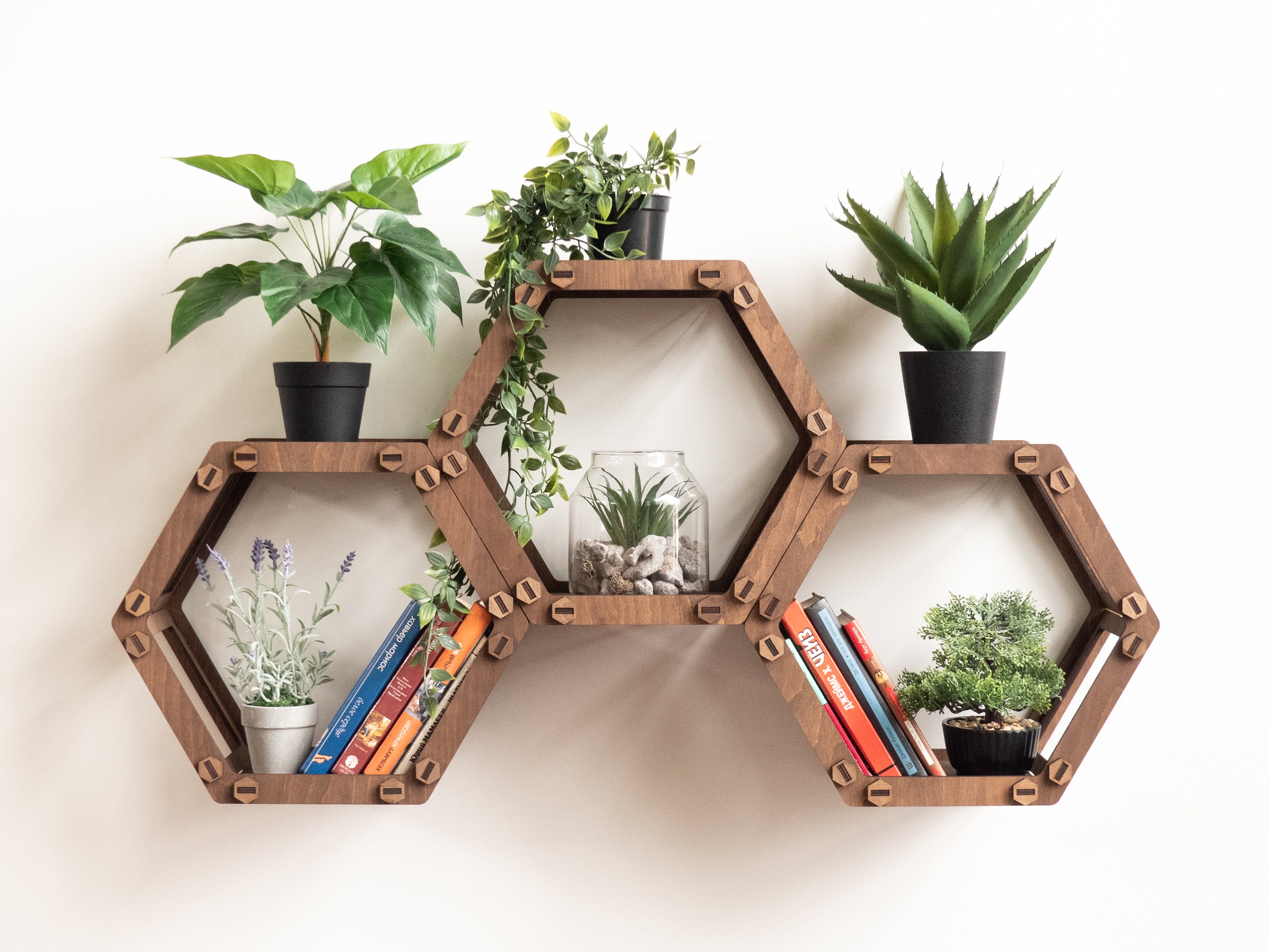 Hanging Shelf Plant Shelf Wall Shelf Bookshelf Wall Etsy