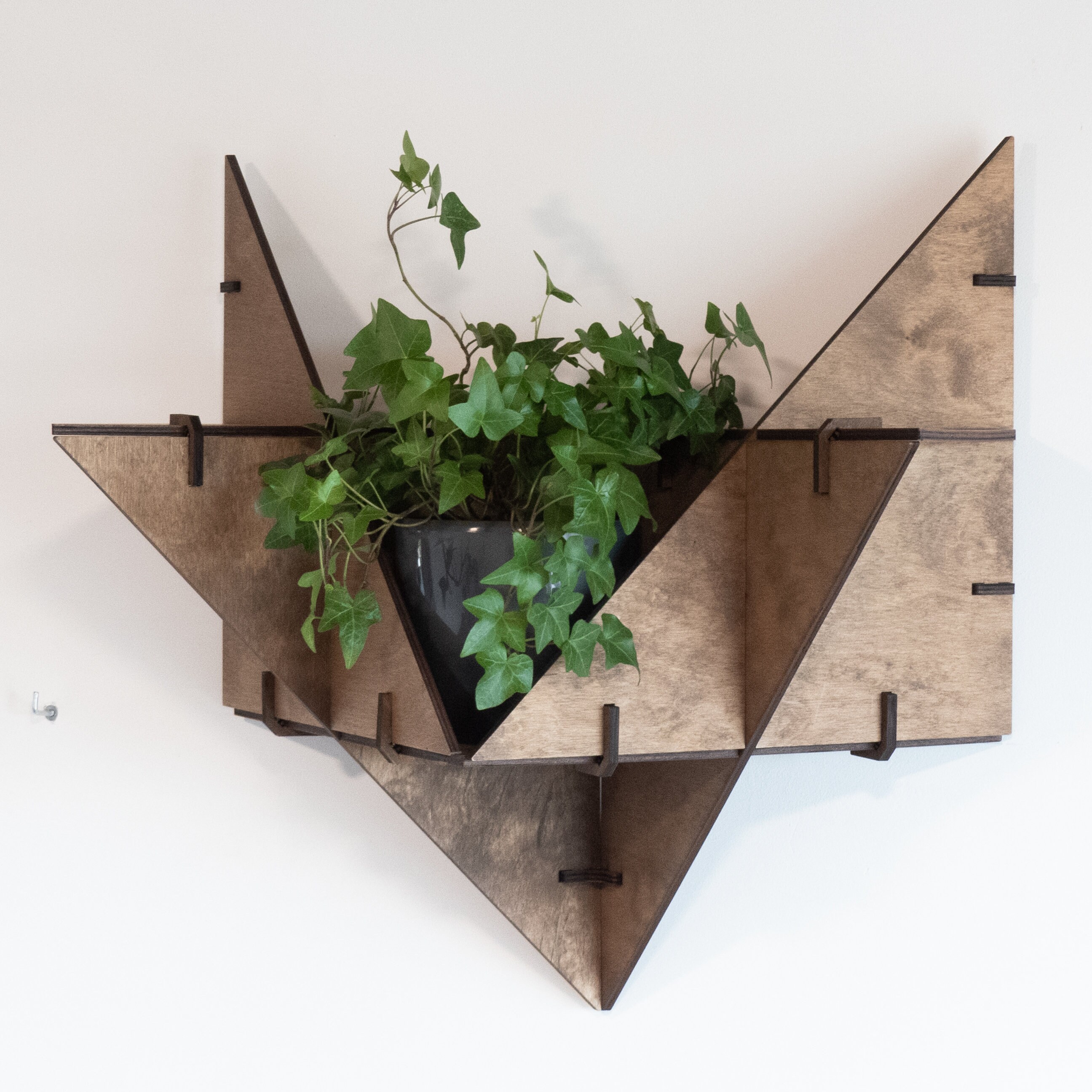 Hanging Floating Shelf Plant Shelf Wall Planter Indoor Wall Etsy
