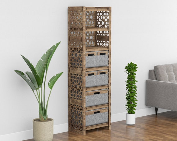 mid century tall dresser Mid-century Walnut Jack Cartwright for Founders c.1960 engineered wood drawers and top with oak wood veneer Midcentury Modern Vintage Walnut Tall