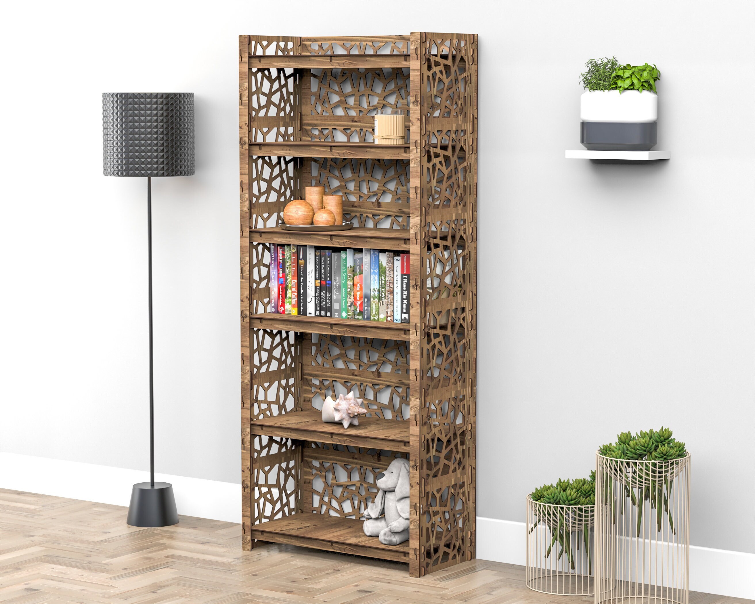 Wooden Bookshelf Bookcase Bookshelves Wooden Shelf Book