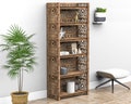 Wooden Shelves Bookshelves Bookcase Shelving Unit Bookshelf "SOLAR" Hexagonica