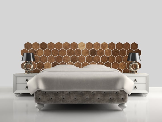 Panneau Mural 3d En Bois Hexagone Honeybee