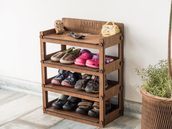 Wooden 3-tier Shoe Rack Entryway Rack Entryway Bench Shoe -  Norway