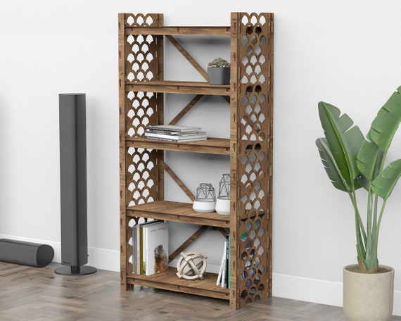 D 2024 wooden bookcase