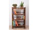 Bookcase Bookshelf Kitchen Shelf Records Storage Plant Shelf Housewarming Gift Wooden Shelf 'HONEYCOMB' (29.5'w 15'd) Hexagonica 