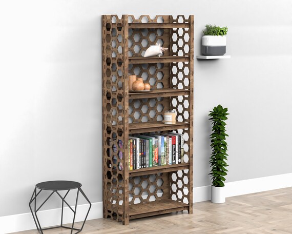 Wooden tall bookshelf deals